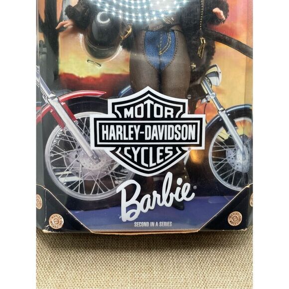 NEW Harley Davidson MC Red Head Barbie Doll Leather Jacket & Chaps 20441… - Picture 5 of 8